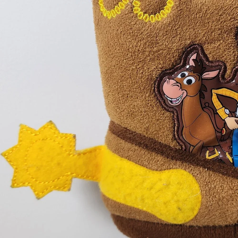 Toddler Boys Toy Story Woody Bullseye Plush Boot Slippers. Size 9/10